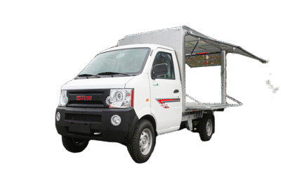 Ngoại thất xe tải SRM K990 thùng kín cánh dơi