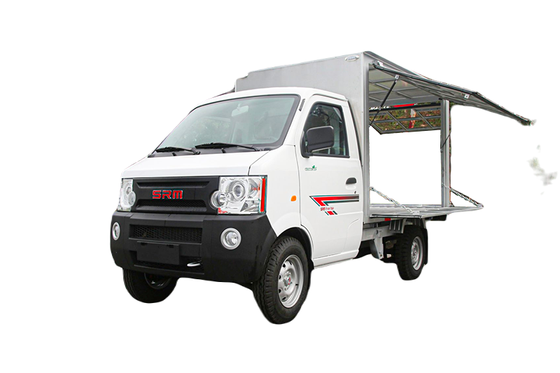 Ngoại thất xe tải SRM K990 thùng kín cánh dơi
